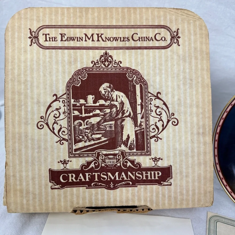 Norman Rockwell Kiss and Tell Edwin‎ Knowles Collector Plate Art 1988